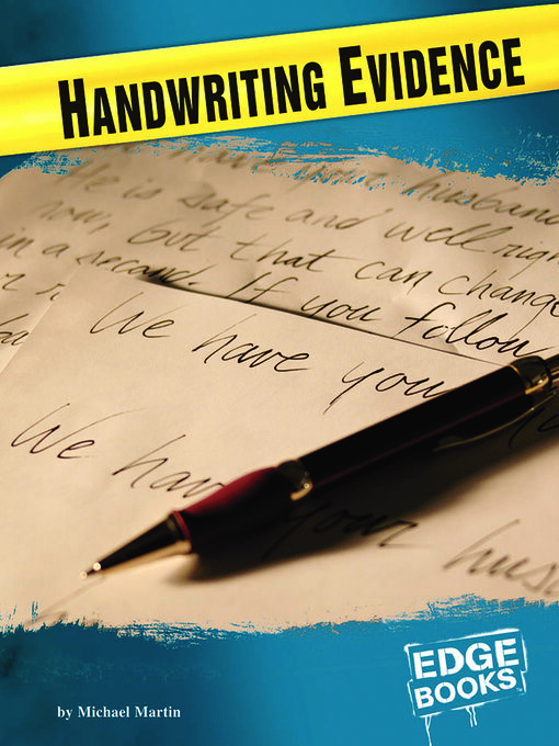 Title details for Handwriting Evidence by Michael Martin - Available